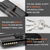 Bwintech 100mm (45/55) Black Cylinder Lock with European Cylinder Lock