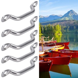 Boat Top Pad Eye Deck Loop Tie Down Deck Loop Strap Tie Down Anchor 10 Pieces 316 Stainless Steel Set Kit for Mounting