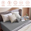 SSW HOMES Fitted Sheet Extra Deep 40cm, Brushed Microfiber Breathable