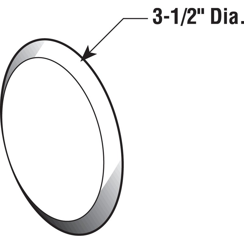 Prime-Line MP9243 Wall Protector, 3-1/4 In., Textured Surface, Rigid Vinyl,