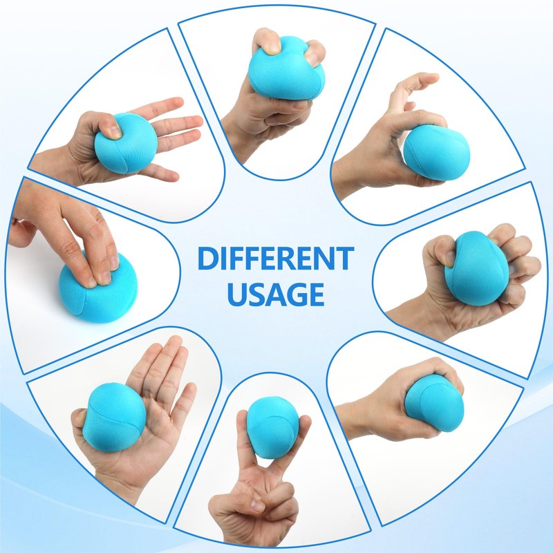 ZCOINS 4 Pcs Stress Balls for Adults, 6CM Grip Balls