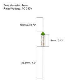 sourcing map 6Pcs Metal Temperature Thermal Fuse RY115 115 °C 239°F 15A 250V Cutoff Thermal Fuse for Motor Transformer Electric Industrial Home Appliance