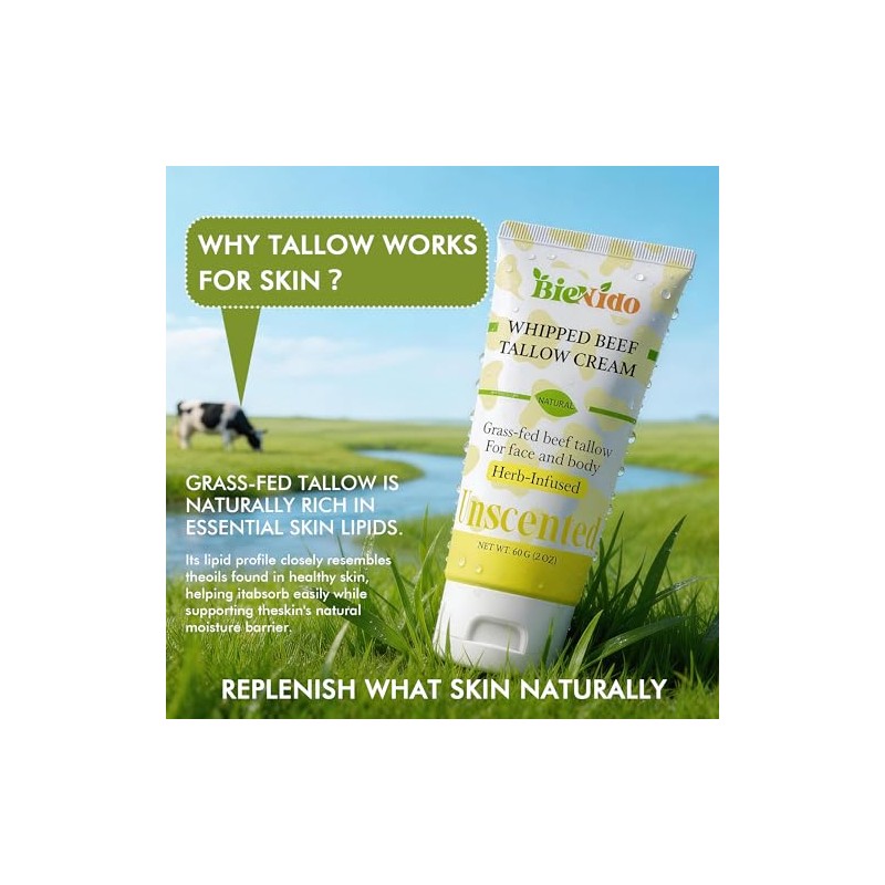 Grass-Fed Beef Tallow Moisturizer: The Everything Cream for Face and