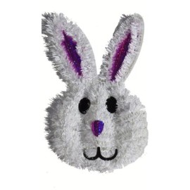 Tinsel Easter Bunny Rabbit Wall Hanging