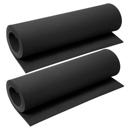 AMZQNART 2Pcs EVA Foam 5mm, Cosplay Foam Roll,16 x 59in Black, Suitable for Large Foam Cosplay Modeling, DIY Projects, Crafts, Ultra High Density 90 kg/m3.