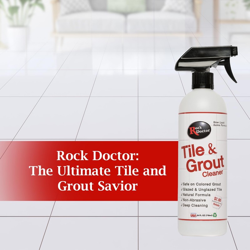 Rock Doctor Natural Tile and Grout Cleaner, Remove Stains Dirt,