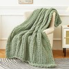 Admitrack Chunky Knit Blanket Throw, 100% Hand Knit Chenille Throw