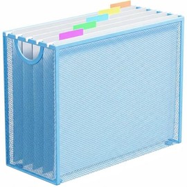Organizador de Archivos Colgantes, Portaarchivos Tamaño Carta Caja de Archivo con 5 Carpetas Colgantes, Almacenamiento de Carpetas de Archivos de Escr