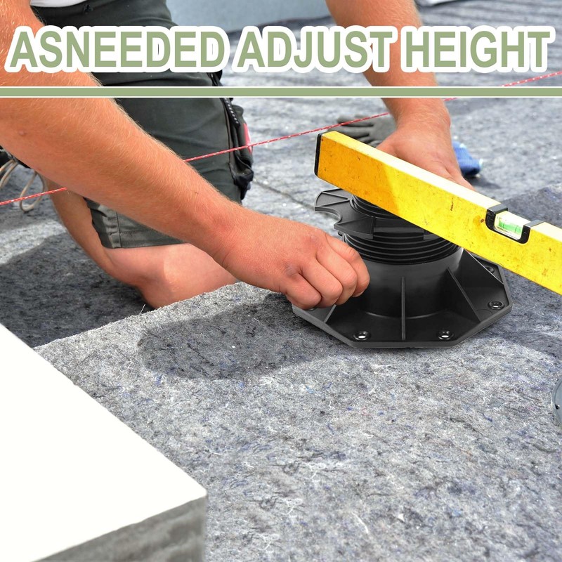 10 Pack Adjustable Plastic Pedestal Paver,Floor Slate Support Floor Lift,Deck