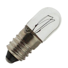 Replacement for 40 Miniature Light Bulb, 6.3 Volts, E10 Base, (10 Pack)