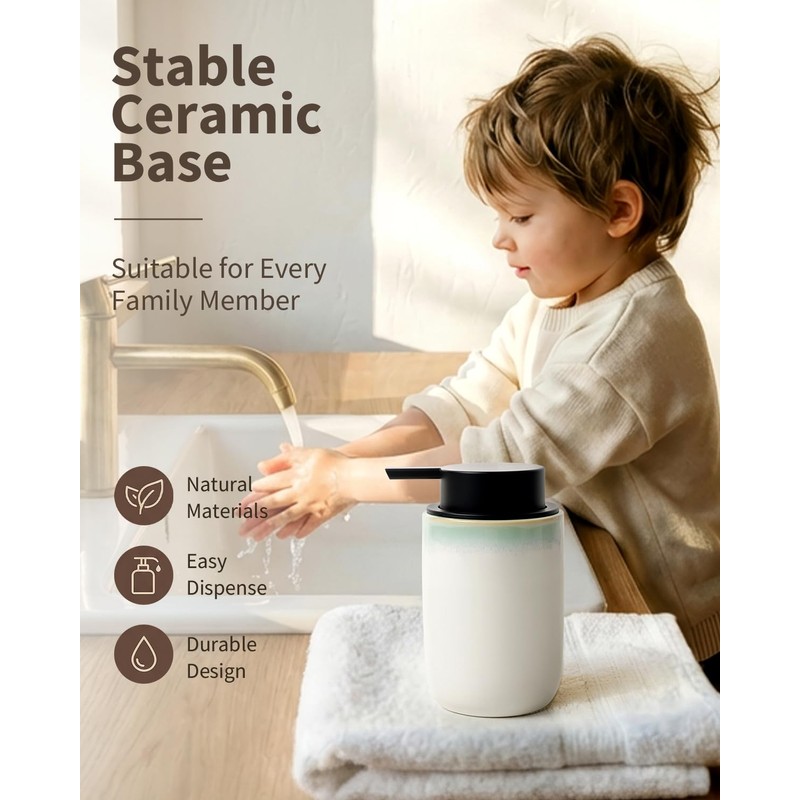 BosilunLife Foam Soap Dispenser, Hand Pump Dispenser for Kitchen Sink