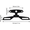 Motorcycle License Plate Bracket, Motorcycle License Plate Mount Adjustable Motorcycle