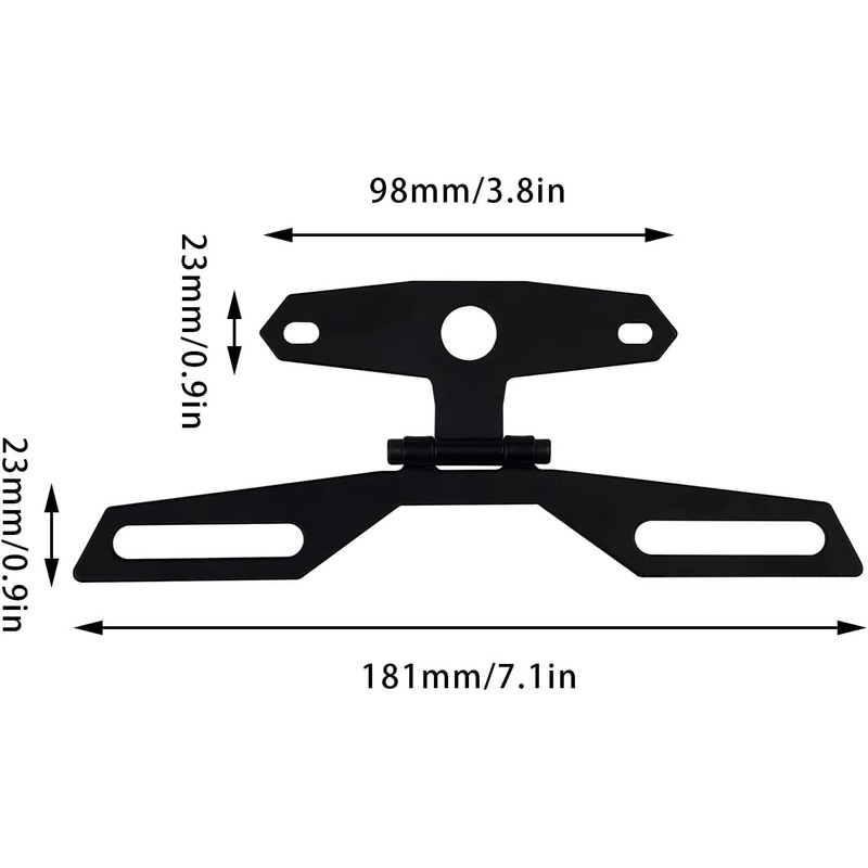 Motorcycle License Plate Bracket, Motorcycle License Plate Mount Adjustable Motorcycle