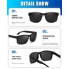 IGnaef 1.75x Bifocal Reading Sunglasses for Women Men, Build-In Sun