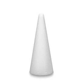 FloraCraft CraftFōM 2 Piece Cone 2.75 Inch x 6 Inch White