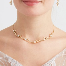 CONCISE ROYAL Bridesmaid Gift Jewelry Sets of 1 4 6 7 8 Necklace Earrings Set (BRIMDNEGLD06)