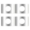 4 Pcs Stainless Steel Door Hole Cover Plate, Door Reinforcement