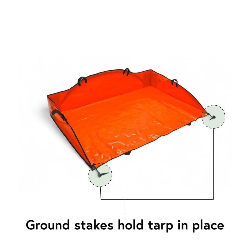 Leaf Tarp for Yard Cleanup – Wind-Proof Design Stays Put