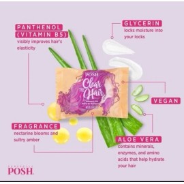 Perfectly Posh Clear the Hair Shampoo Bar, NEW & SEALED