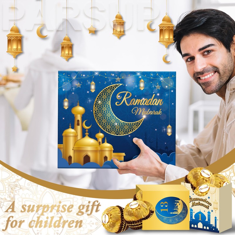 Ramadan Advent Calendar with Drawers, 30 Empty Boxes for 30