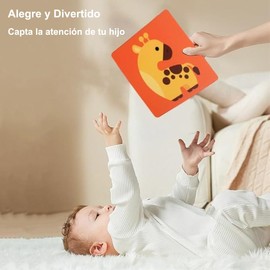 Tarjetas Flash de Alto Contraste para Niños,80 Piezas Tarjetas para Niños con 160 Páginas,Doble Cara y Alto Contraste Aprendizaje de Contraste,Tarjetas de estimulación Visual de Colores para 4 Etapas