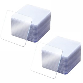 GETJOY 100 PCS Double Sided Sticky Pads Heavy Duty, Sticky Pads Heavy Duty, Double Sided Sticky Pads, 6cm x 6cm Reusable Mounting Tape for Walls, Floors More, Double Sided Sticky for Home and Office