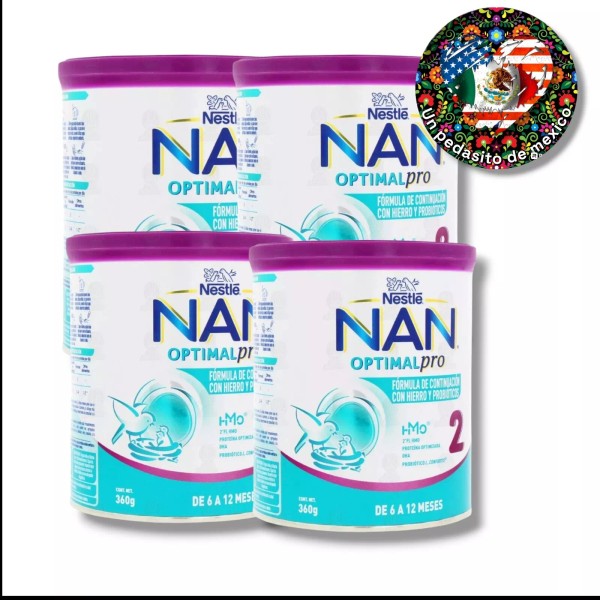 Nestlé X4 INFANT FORMULA NAN 2 OPTIMAL-PRO 6-12 MONTHS 12.70oz.