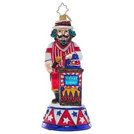 Christopher Radko Hand-Crafted European Glass Christmas Decorative Ornament, Showtime Nutcracker