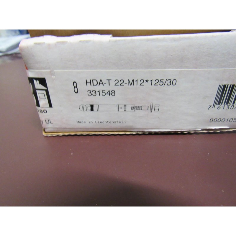 Hilti 8 Pcs: Undercut Concrete Anchor HDA-T M12 x 125/30