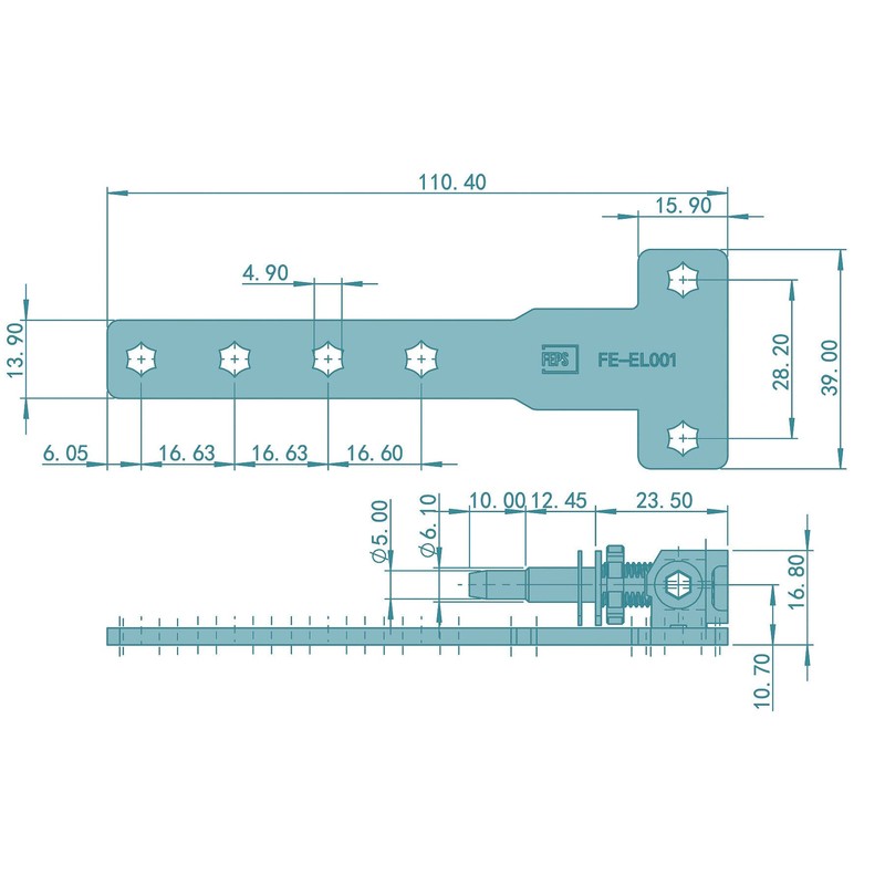 FEPS Hinge FE-EL001 Corner Bearing Replacement for AUBI A300 Corner