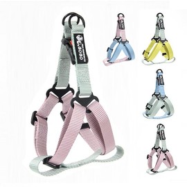 SATiNU Dog Harness, Dog Leash, Collar, Dog Pet Supplies, Harness, Training, Nylon, For Small Dogs, Medium Dogs, Breathable (A Pink*Green, M)