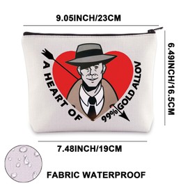 Video Game Cosmetic Bag Nick Fans Gift 99% Gold Heart Allov Video Game Zipper, 99% Gold