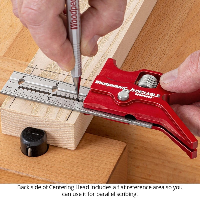 Woodpeckers inDexable Square System, 4 Inch Center Finder, Feature Packed