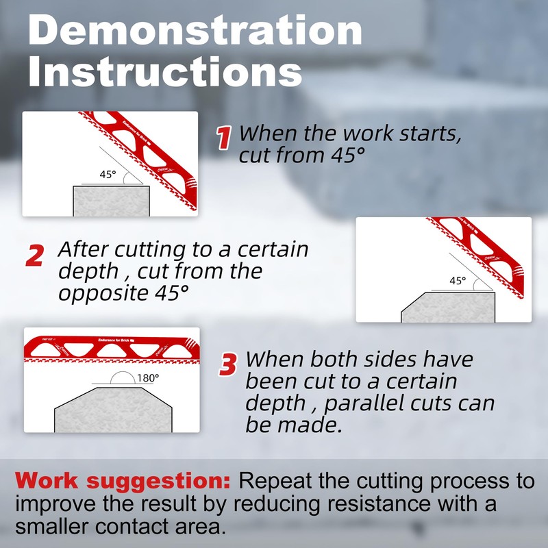 EZARC 18-Inch Demolition Masonry Reciprocating Saw Blade, Carbide Blades for