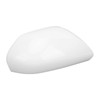 White Side Mirror Cover Unpainted Rearview Outer Door Wing Mirror