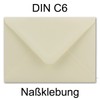 Envelopes DIN C6 with wet seal.
