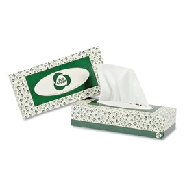 Eco Green Recycled Facial Tissue, 2 Ply, 150 Sheet Box, 20 BX/CT