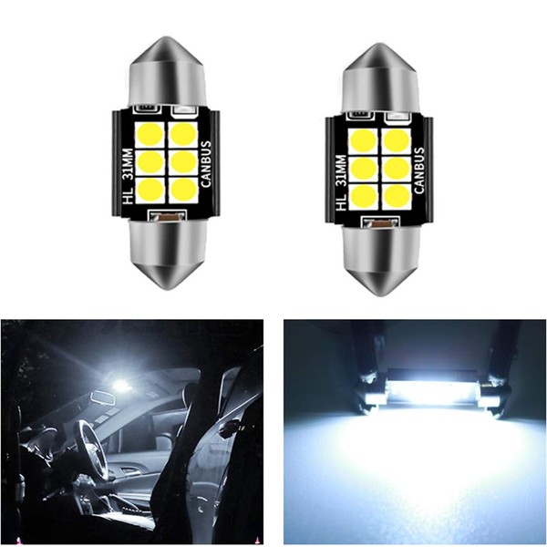 T10 x 31MM LED Room Lamp, 3030 Chip, 6 Rungs,