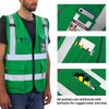 Dib Safety Reflective Vest High Visibility with Pockets and Zipper,