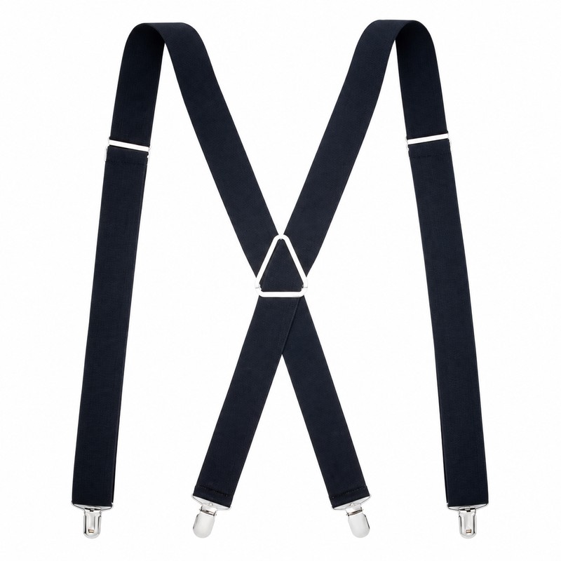 Heavy Duty Suspenders for Men – Adjustable 2-Inch Elastic X-Back