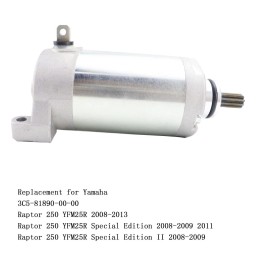 Soarider Starter Motor & Relay for Yamaha Raptor 250 YFM25R 2008-2013 3C5-81890-00-0