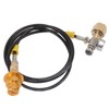 Soda Maker Adapter Hose Kit 1.5m Black Hose with Gold