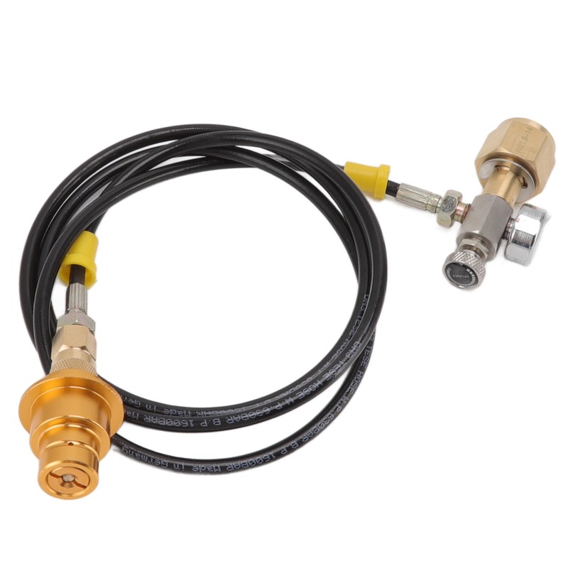 Soda Maker Adapter Hose Kit 1.5m Black Hose with Gold