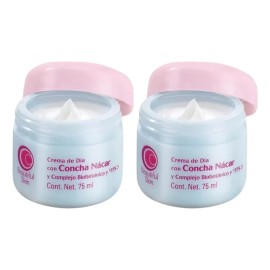Kit 2 Cremas de Día Arabela Concha Nácar con FPS 3 Todo Tipo de Piel 75 mL