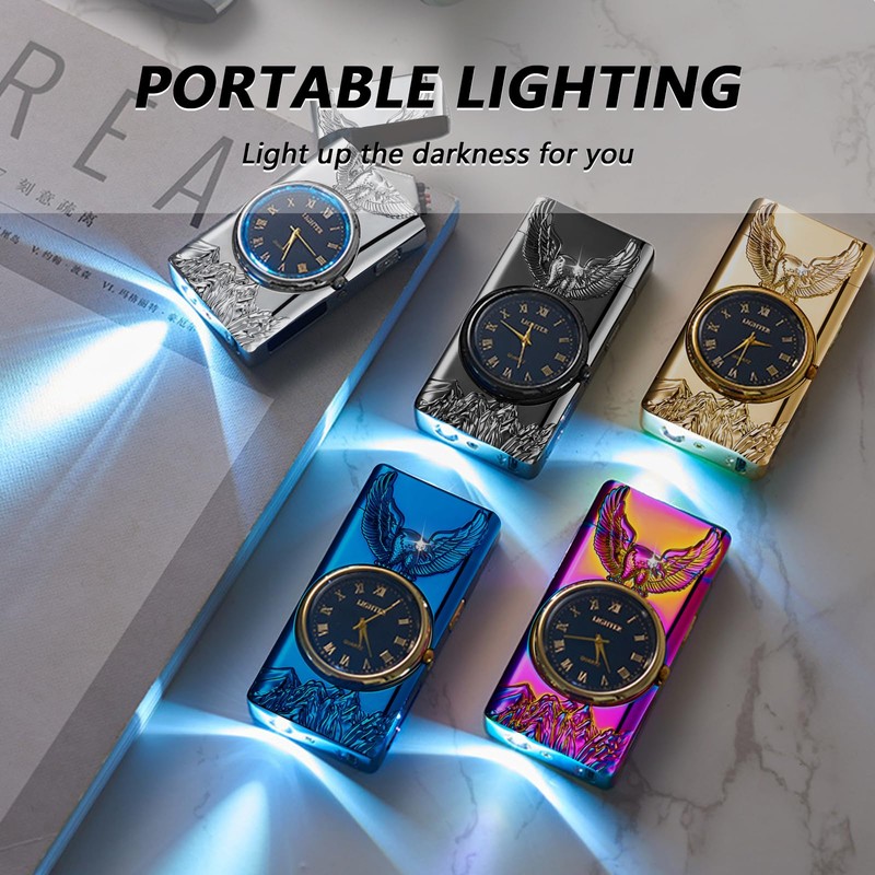 BABOBIU Electric Lighter Cool Lighter Windproof Eagle Lighter Flameless Candle