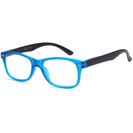 Newvision® Readers Readers Unisex Matte Light Frame with Spring Hinges NV3138 (+2.50, Blue)