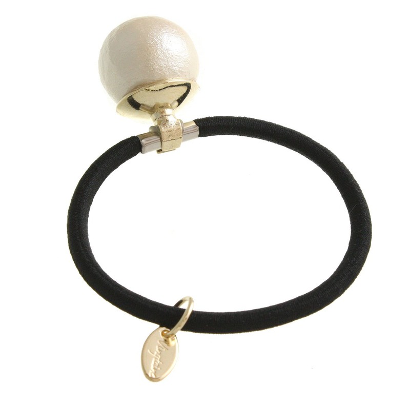 VingTAINE H7033 Cotton Pearl Hair Elastic (S) Simple Classical Hair