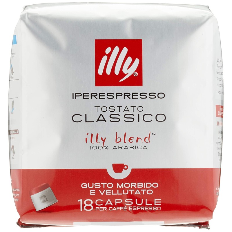illy Coffee, Classico Espresso Coffee Capsules, Medium Roast, 100 Percent