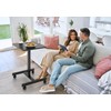 BONTEC Gas Spring Mobile Stand Up Desk, Rolling Standing Desk,