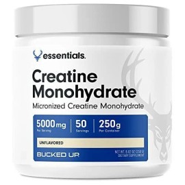 Bucked Up Pure Micronized Creatine Monohydrate for Women and Men 8.82 Oz 9/2025